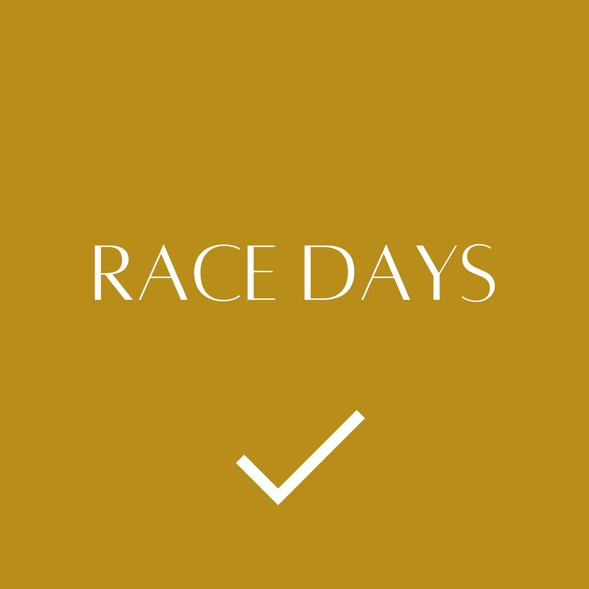 we offer prosecco for race days